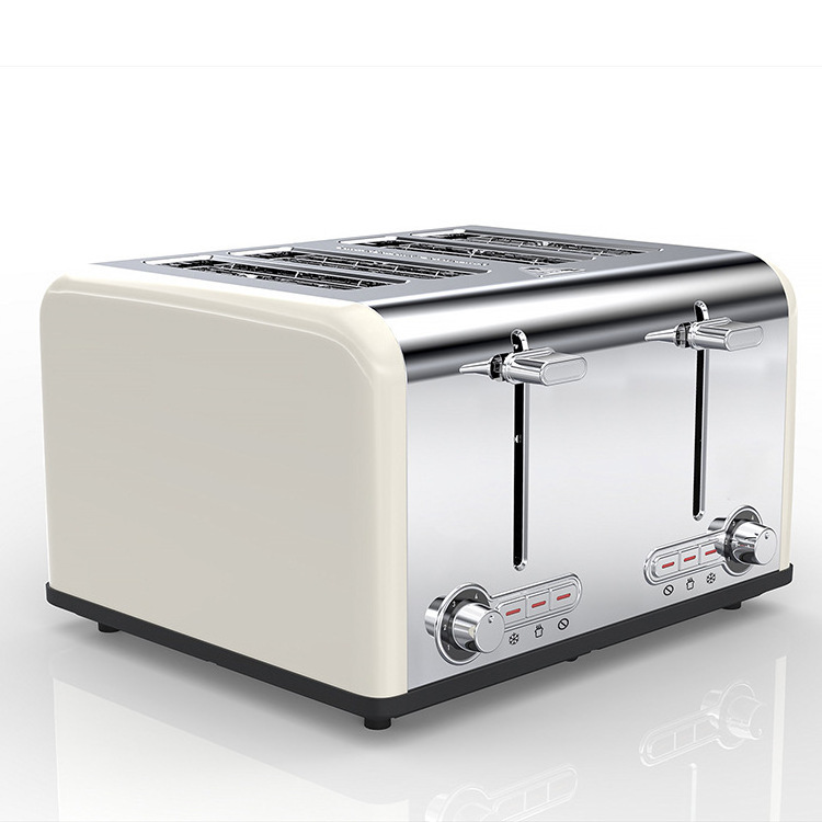 4 Slice Toaster, Quick & Even Results Every Time, Wide Slots Fit any Size Bread Like Bagels or Texas T Electric 4 Slice Toaster