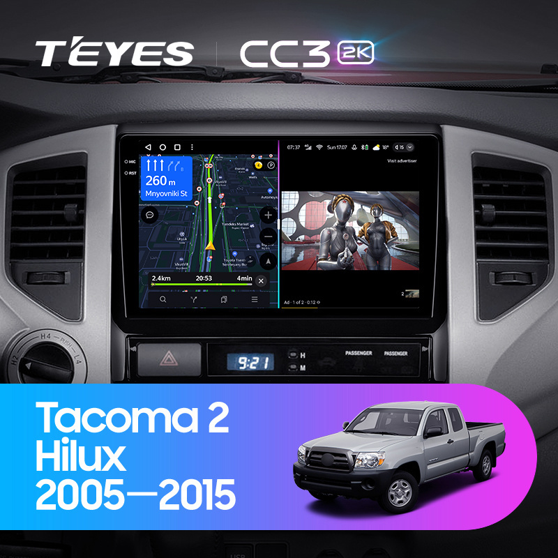 TEYES CC3L CC3 2K For Toyota Tacoma 2 N200 Hilux 2005 - 2015 Car Radio Multimedia Video Player Navigation stereo GPS Android 10