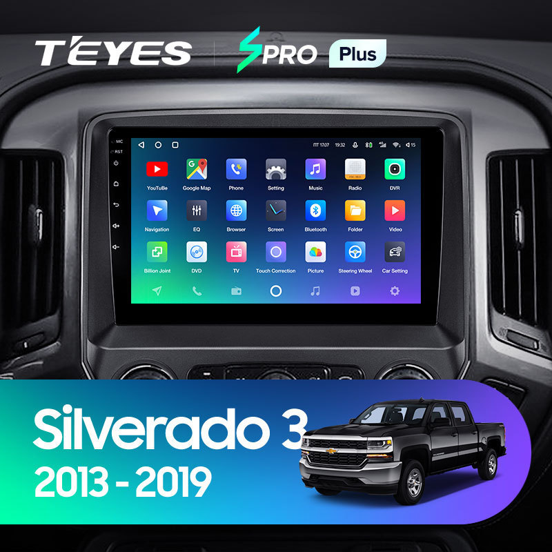 TEYES SPRO Plus For Chevrolet Silverado 3 GMTK2 2013 - 2019 Car Radio Multimedia Video Player Navigation GPS Android 10 No 2din