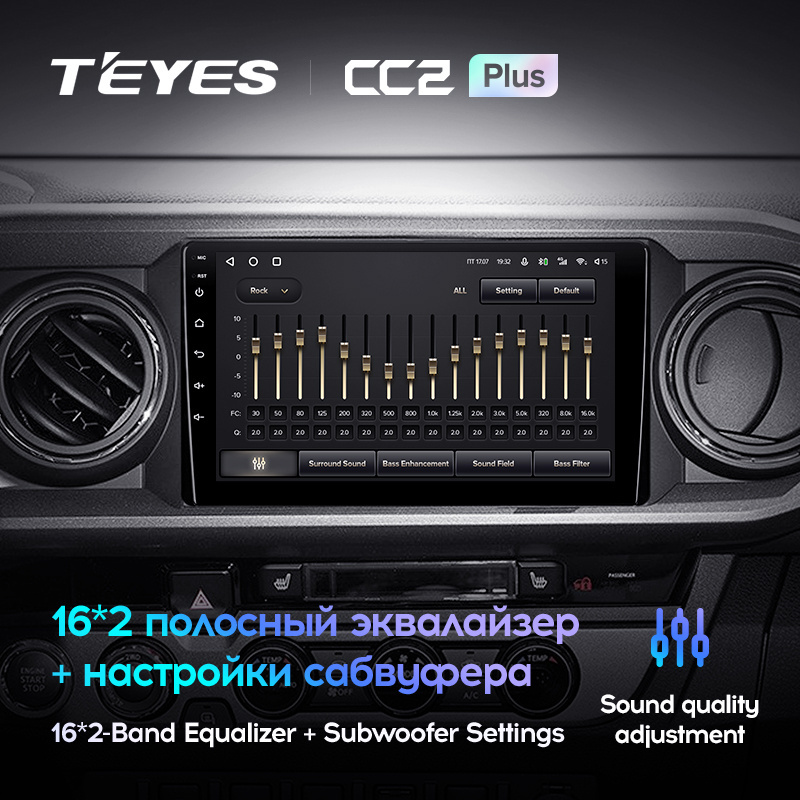 TEYES CC2L CC2 Plus For Toyota Tacoma N300 2015 - 2021 Car Radio Multimedia Video Player Navigation GPS Android No 2din 2 din