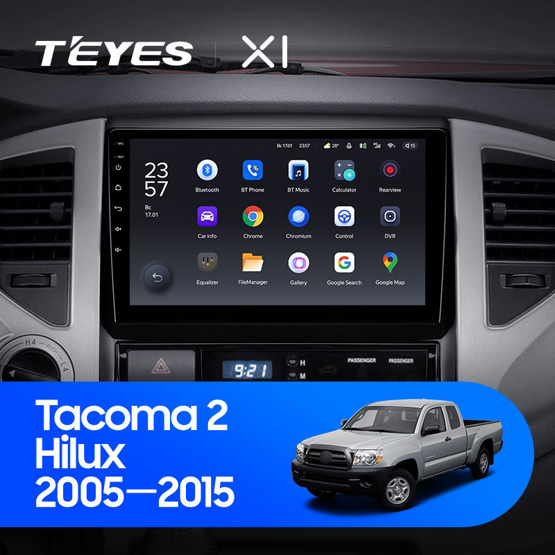 TEYES X1 For Toyota Tacoma 2 N200 Hilux 2005 - 2015 Car Radio Multimedia Video Player Navigation GPS Android 10 No 2din 2 din