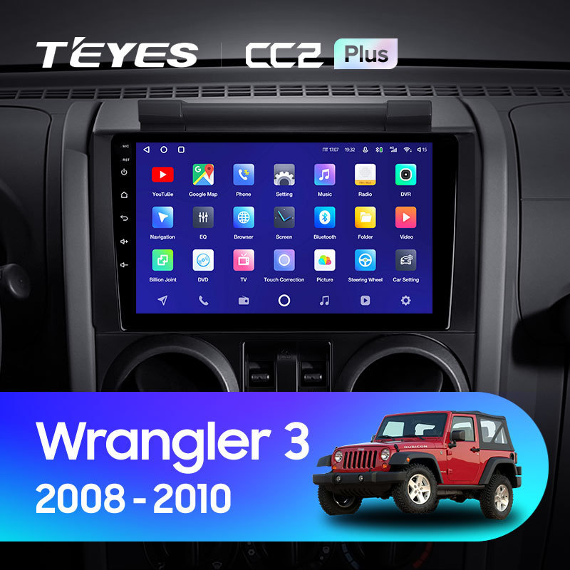 TEYES CC2L CC2 Plus For Jeep Wrangler 3 JK 2008 - 2010 Car Radio Multimedia Video Player Navigation GPS Android No 2din 2 din