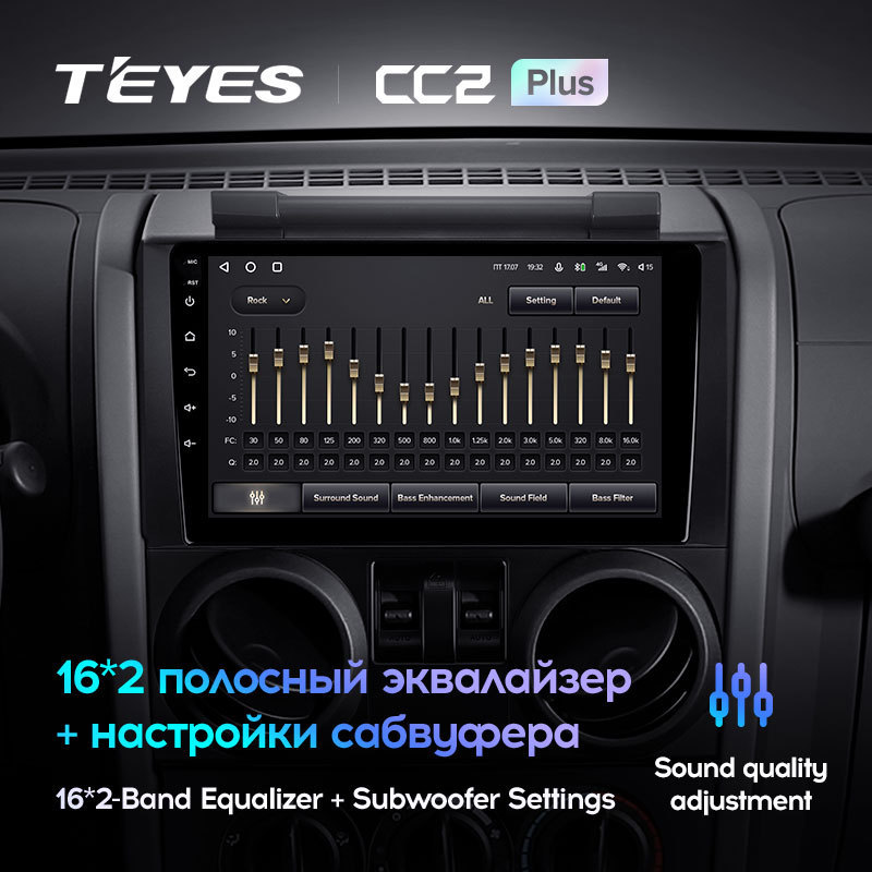 TEYES CC2L CC2 Plus For Jeep Wrangler 3 JK 2008 - 2010 Car Radio Multimedia Video Player Navigation GPS Android No 2din 2 din