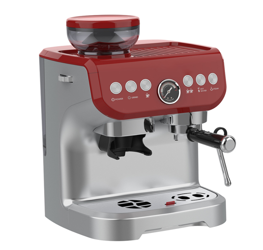 Espresso Coffee Maker Automatic Electric Espresso Coffee Machine with Grinder for Household and Commercial use