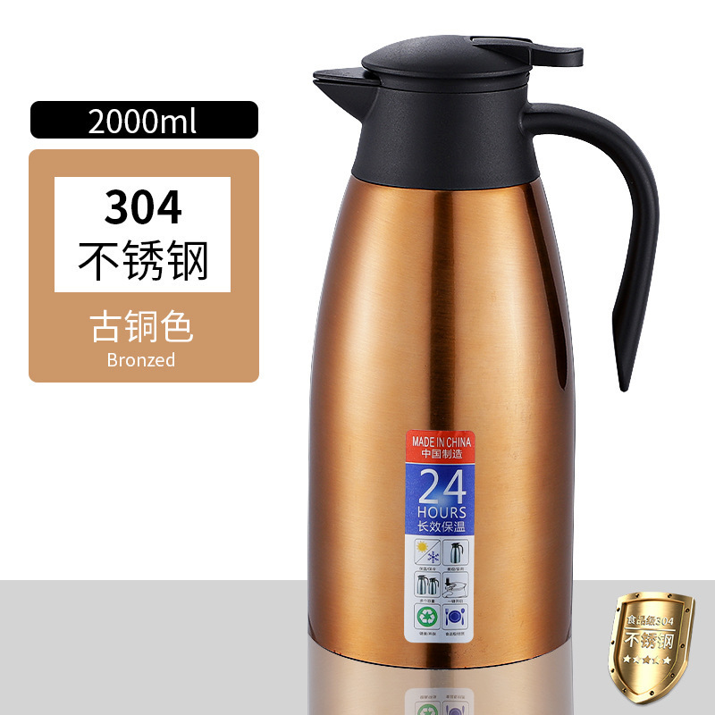 Thermal Carafes Thermos airpot thermal coffee cara Insulation Pot Vacuum Kettle 304 Stainless Steel Thermos Double Vacuum