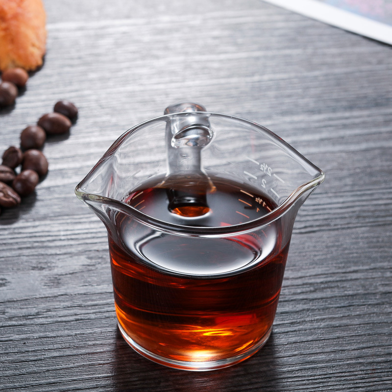 double spout heat-resistant durable glass server V60 Carafe Drip coffee & tea pot double spout glass cup