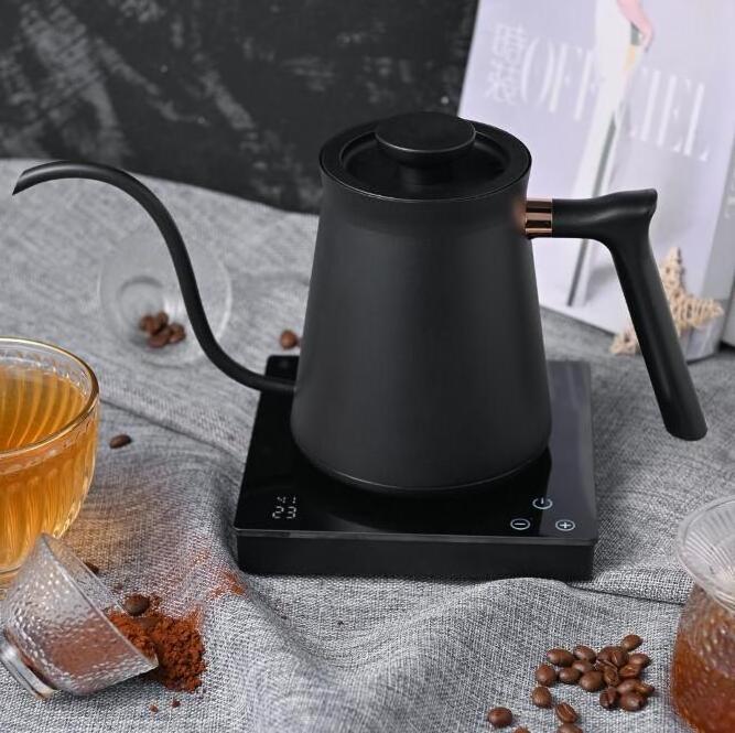 304 Stainless Steel Electrical Coffee Kettle Gooseneck 600ml Pour Over Electric Coffee Kettle