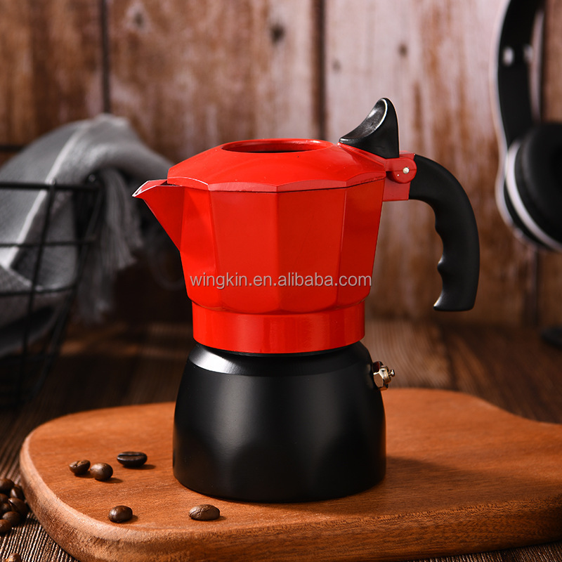 Moka Pot Coffee Pot Double Valve Pot Household Hand Punch Drip Filter 3 cups