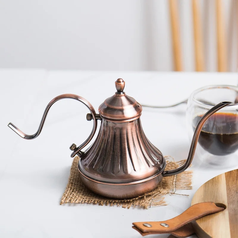 Gooseneck Pour Over Coffee Kettle copper 420ml