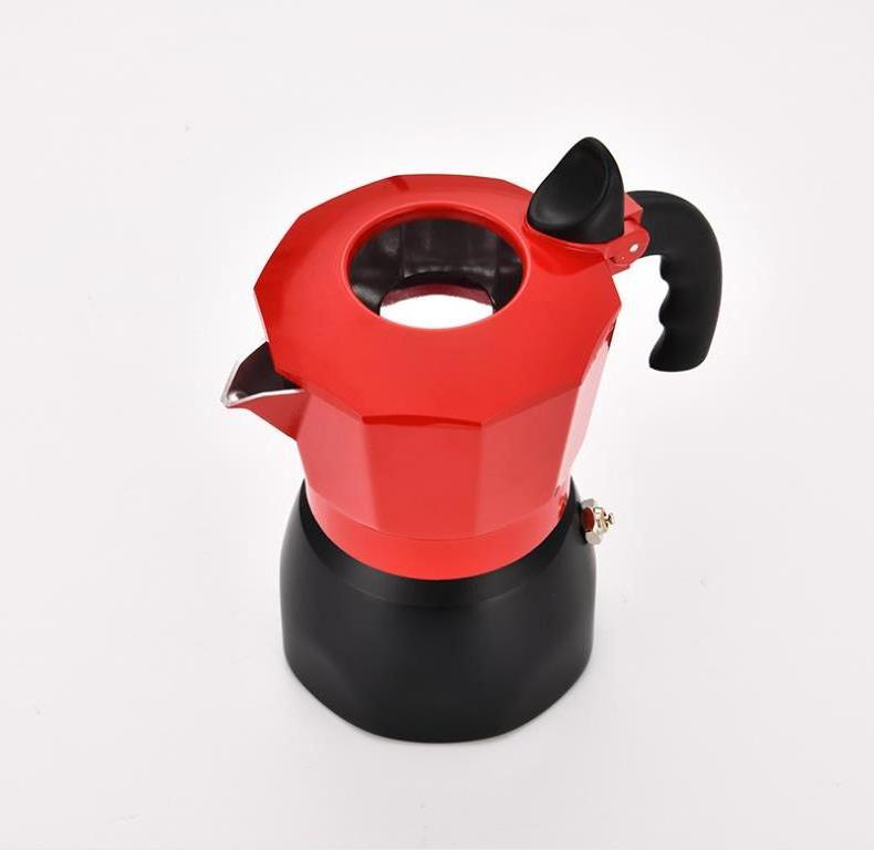 Moka Pot Coffee Pot Double Valve Pot Household Hand Punch Drip Filter 3 cups