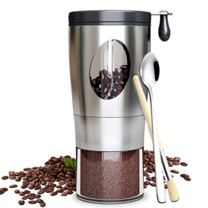 Manual Coffee Grinder with 5-Level Grinding Ceramic Conical Burr Mill