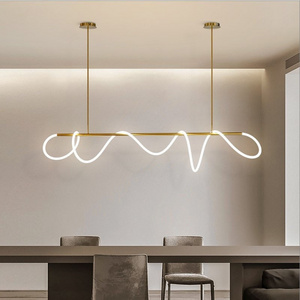 Designer pendant lamp Italian minimalist living room lighting modern creative store commercial bar line restaurant pendant light