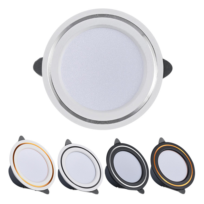 AC 220V 230V 240V Indoor Lighting Round LED Ceiling Lamp Down Lights Panel Light Spotlight Recessed LED Downlight