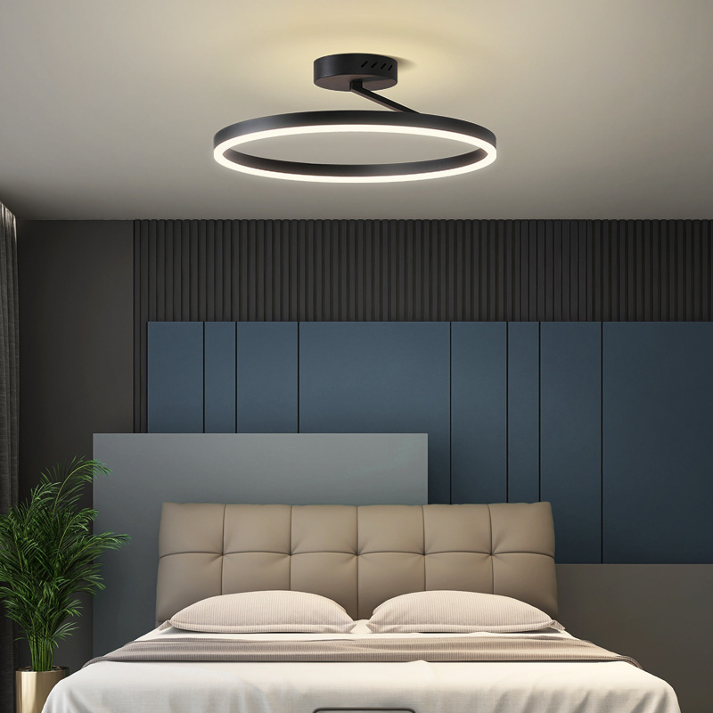 New RC Dimmable Circle rings popular art designer for living room bedroom hotel office Modern led ceiling lights