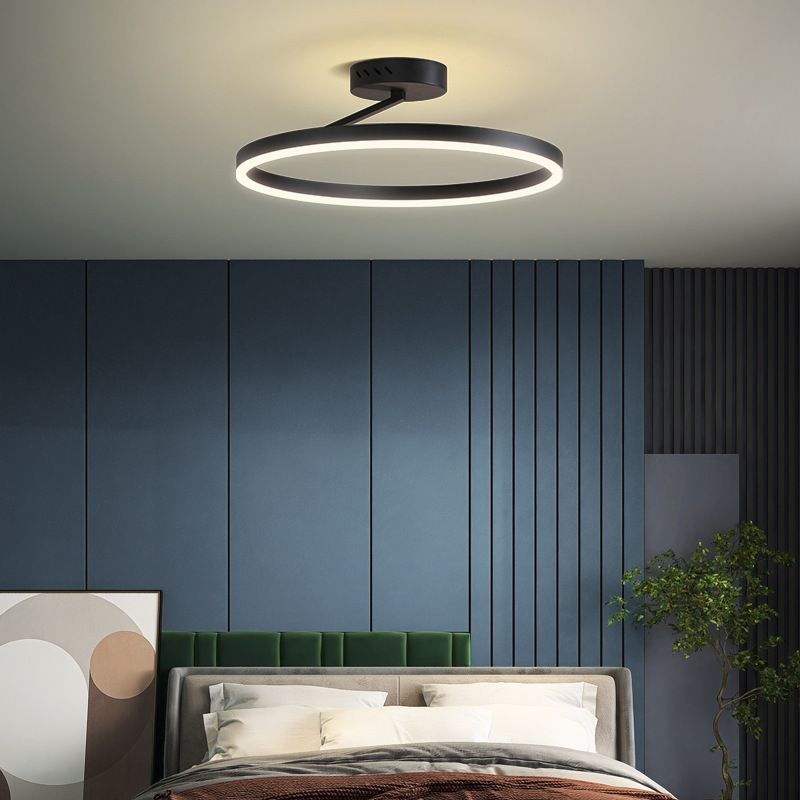 New RC Dimmable Circle rings popular art designer for living room bedroom hotel office Modern led ceiling lights