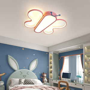 Children's bedroom decoration lighting cartoon Macaron ceiling lamps Creative Changing Dimmable ceiling light For Eye Protection