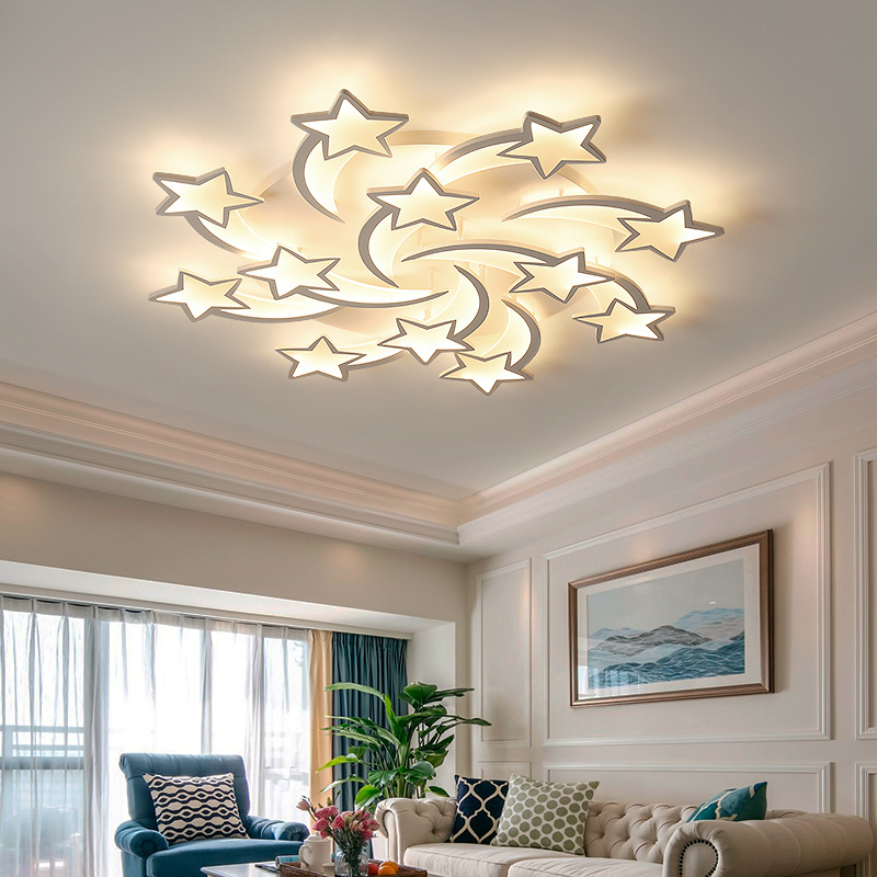 new design flush mounted star ceiling luxury fancy Decorative Lamp Ceiling light for living room