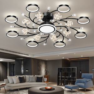 Wholesale lighting living room ceiling lamp modern minimalist hall chandelier Nordic light luxury led star ceiling pendant lamp