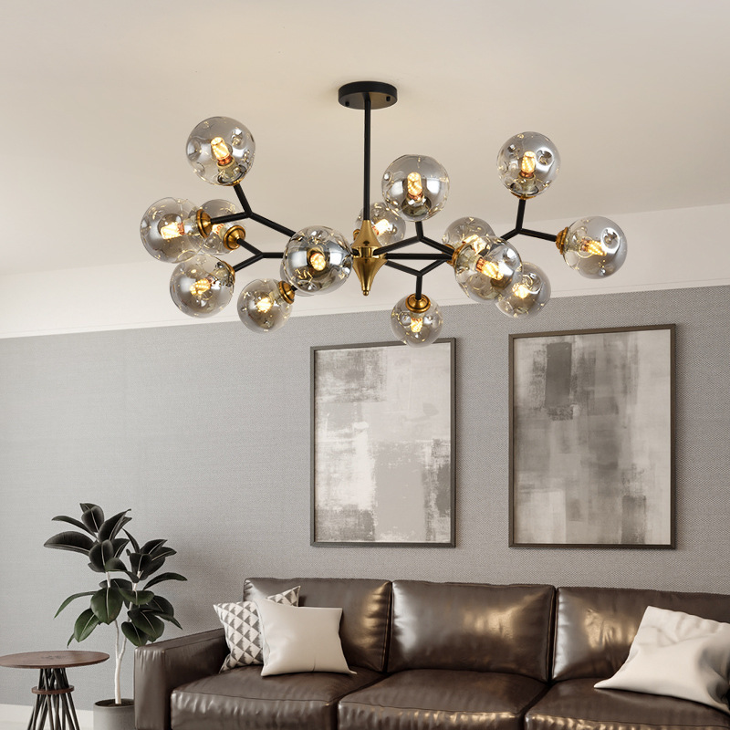 Vintage Gold Living Room Dining Room Chandelier Multi Head Best Selling Bedroom e27 Pendant Lights