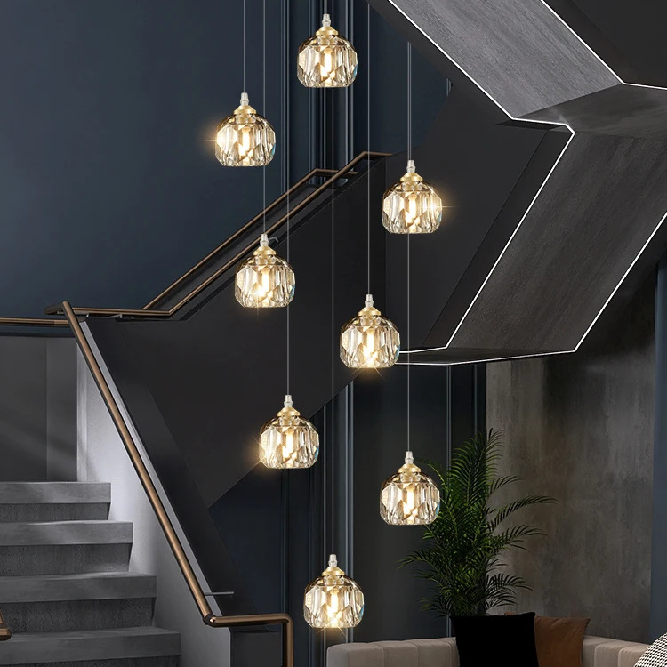 Superior sense of personality villa living room chandelier popular dining room stairwell pendant light