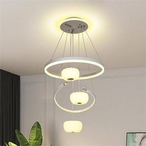 New modern minimalist light luxury pumpkin bedroom chandelier design children's room dining room led pendant light