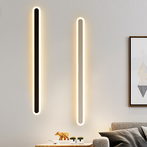 Simplicity Long Strip Corner Wall Lamps Simple Modern Living Room Bedroom Bedside Minimalism Line Aisle Creative LED