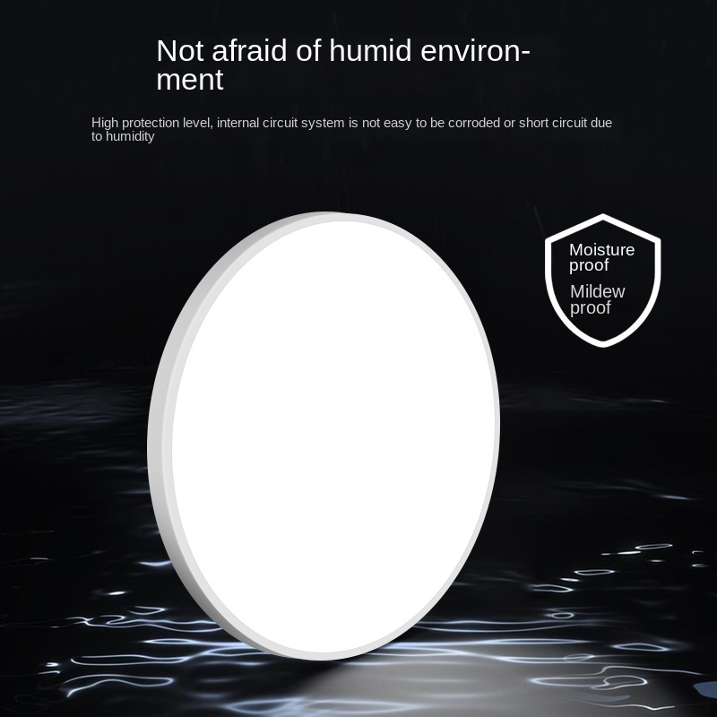 ultra-thin round waterproof bathroom bathroom balcony bedroom kitchen and bathroom lights hallway led three anti ceiling lights