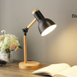 classic model Office homee Wood base iron shade Adjustable Table Desk Light Architect Changeable LED Desk Lamp With Swing Arm