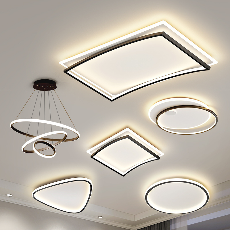 Nordic living room lamp simple modern atmosphere combination LED ceiling lamp for home whole house lamps