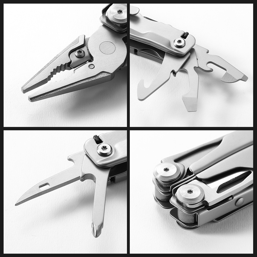 WL-601 Stainless Steel 12in1 Outdoor Tactical Multifunction Pocket Tool Scissors Screwdrivers Pliers Multi Tool