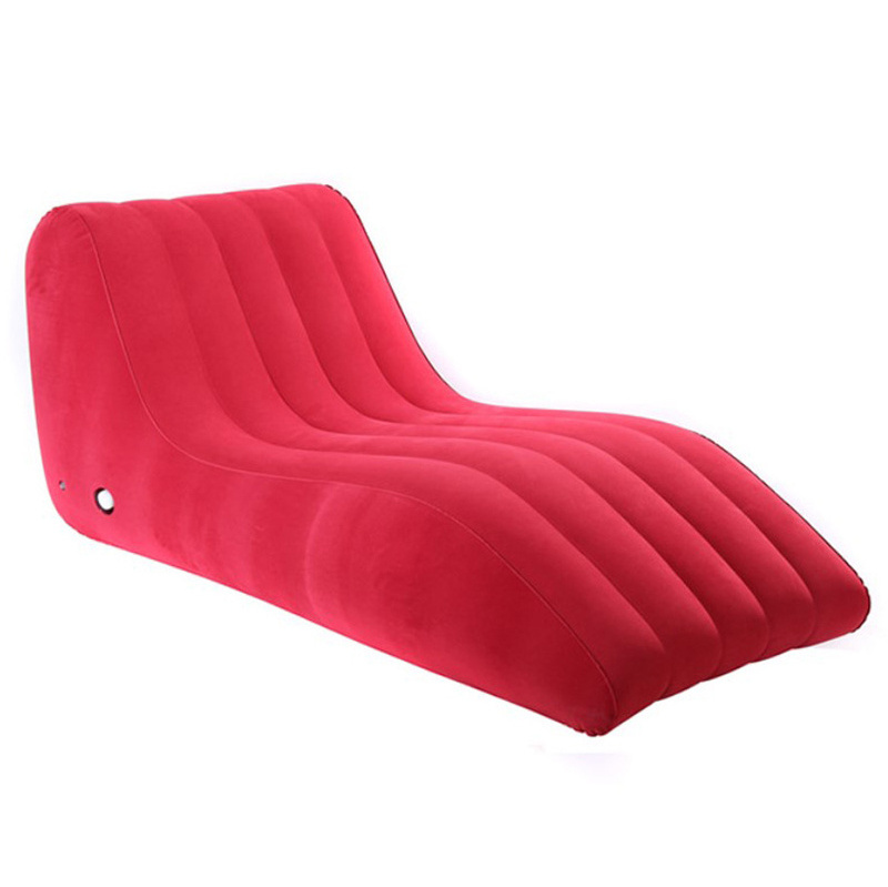 Living Room S Shape Sexy Flocking Inflatable Lounger