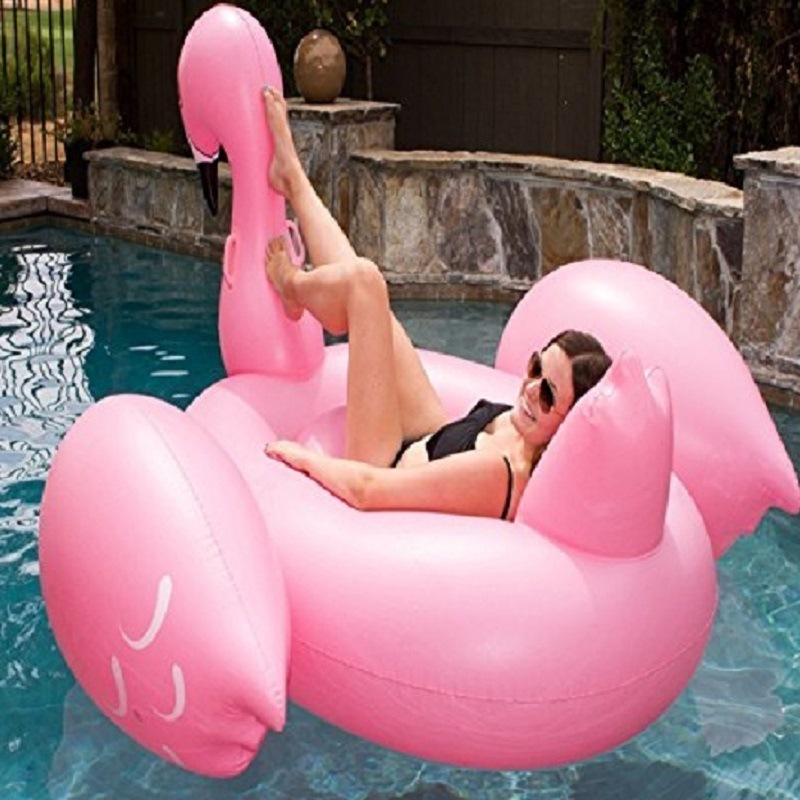 Hot Sale Custom Luxury  Large Giant Inflatable flamingo Pool Float