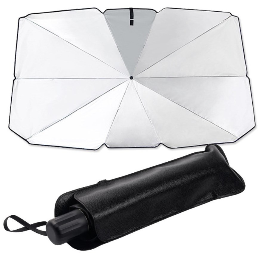 Hot selling car shade umbrella new portable folding sunscreen heat insulation car sunshade umbrella