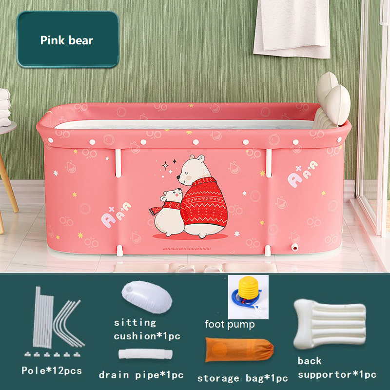 Portable Foldable Bathtub Thick Plastic Folding Bath Tub For Adults and kids