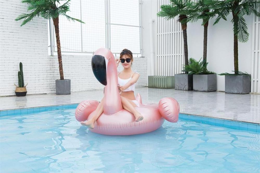 Hot sale water toys Small size inflatable pool floats golden flamingo