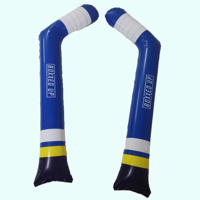 custom printing inflatable hockey bat sticks PE Cricket bat cheering sticks for promotion