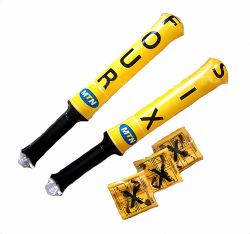 custom printing inflatable hockey bat sticks PE Cricket bat cheering sticks for promotion