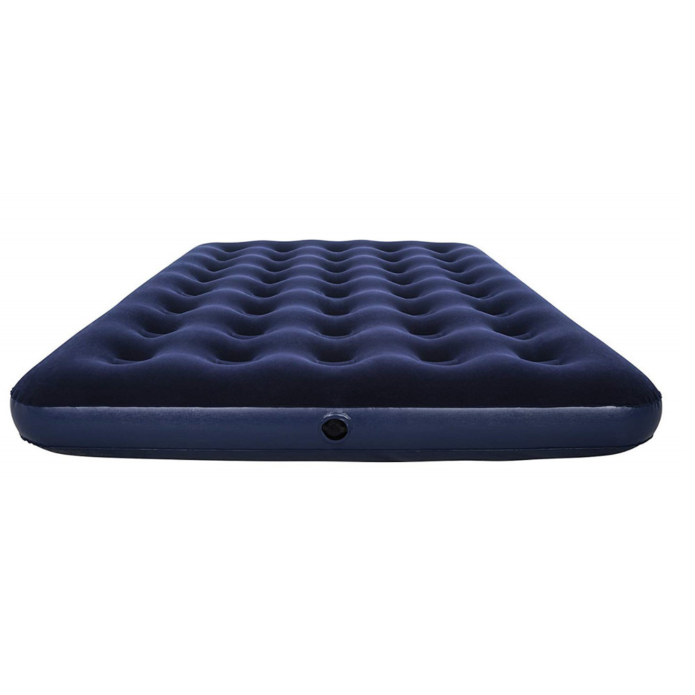 Comfortable Double size Camping Inflatable Flocked Air Bed