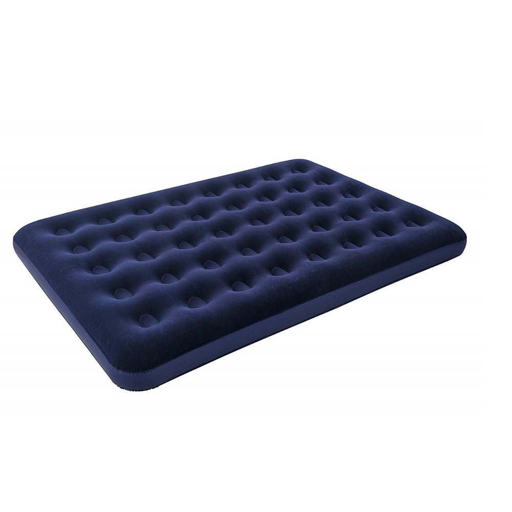 Comfortable Double size Camping Inflatable Flocked Air Bed