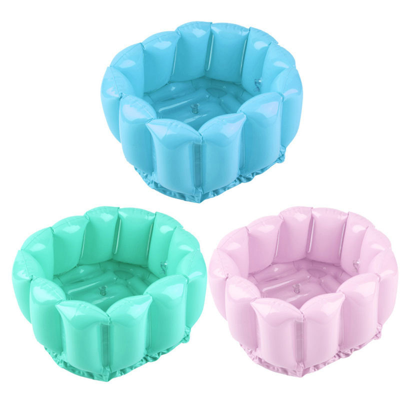 Promotional custom logo printing Pedicure Care Relax Feet Soak Bath Foot Inflatable Spa Basin