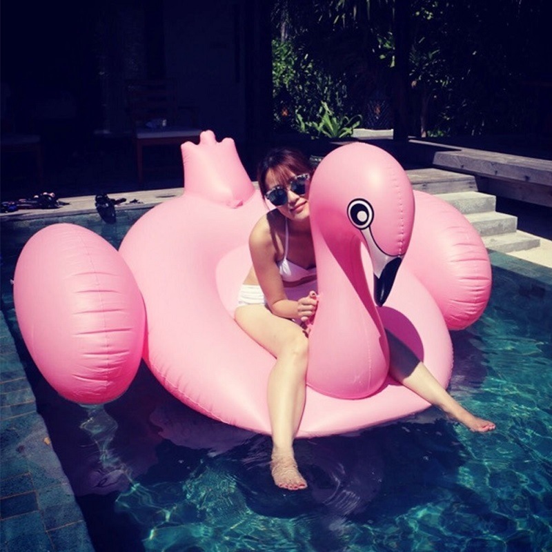 Hot Sale Custom Luxury  Large Giant Inflatable flamingo Pool Float