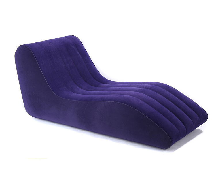 Living Room S Shape Sexy Flocking Inflatable Lounger