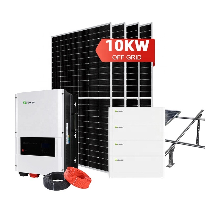 Wingo 10KW 12KW Solar Panels with Battery and Inverter Complete Kits Off Grid Home Commercial Energy Systems Solar Generator