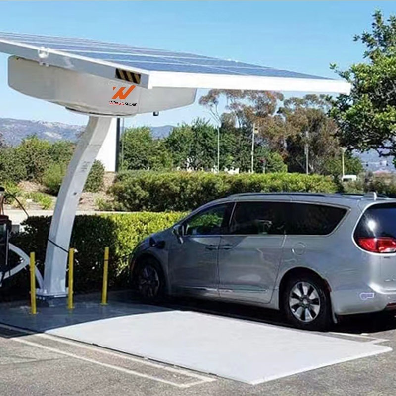 1MW CCS Electric Car Charger With Solar Power Station CE Commercial Floor-mounted DC Fast EV Solar Powered Charging Station