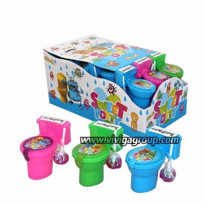 OEM Fancy toys toilet lollipop candy dipping fruit sour powder