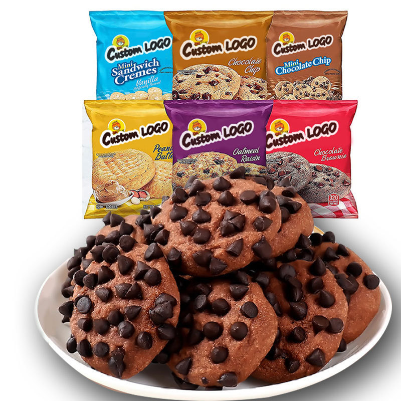 Custom Cracker Dessert Chocolate Chip Cookies Fresh Baked Bakery Pastry Soft Chip Chocolate Cookies