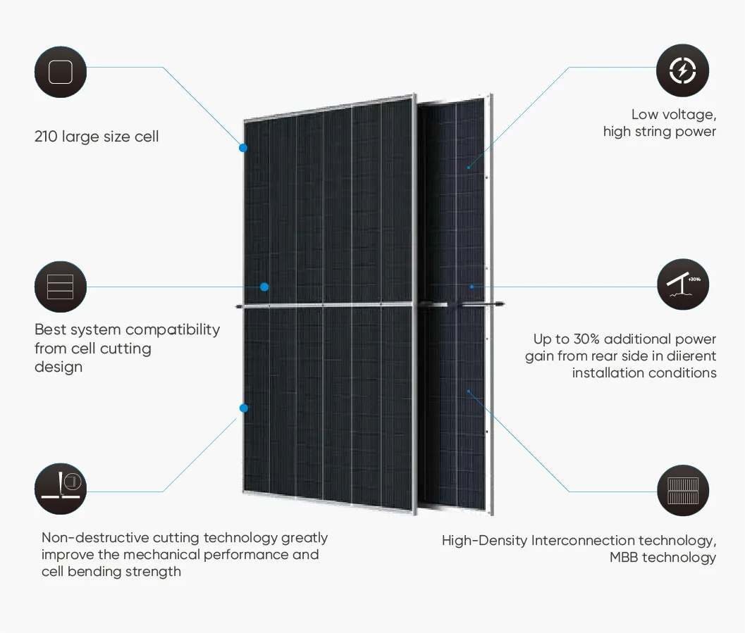 Wholesale Price Trina Solar Panel 635-670W Mono Silicon Solar Power Panel For Home