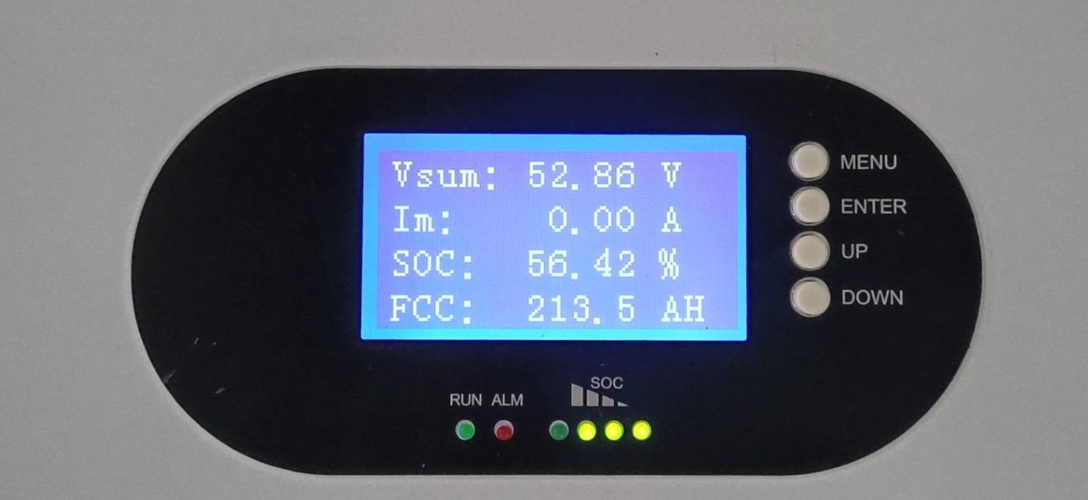 Solar green tech home power wall 10KWH 48V 200Ah LCD display high voltage battery pack