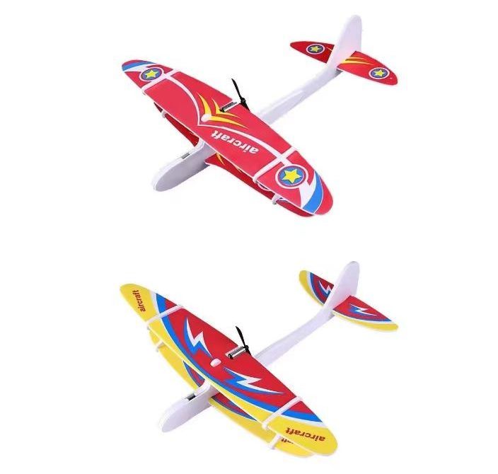 RC charging aircraft B/O PLANE children electric capacitor glider usb charging hand throwing foam swing fighter model toy