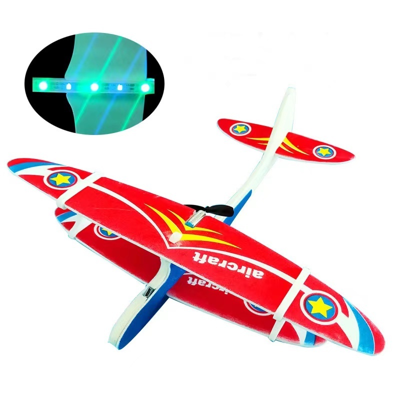 RC charging aircraft B/O PLANE children electric capacitor glider usb charging hand throwing foam swing fighter model toy